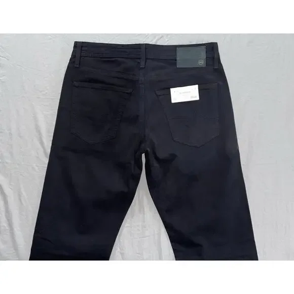 AG The Graduate Tailored Leg Stretch Sateen Jeans. Black, Men's 29X34. NWT!!